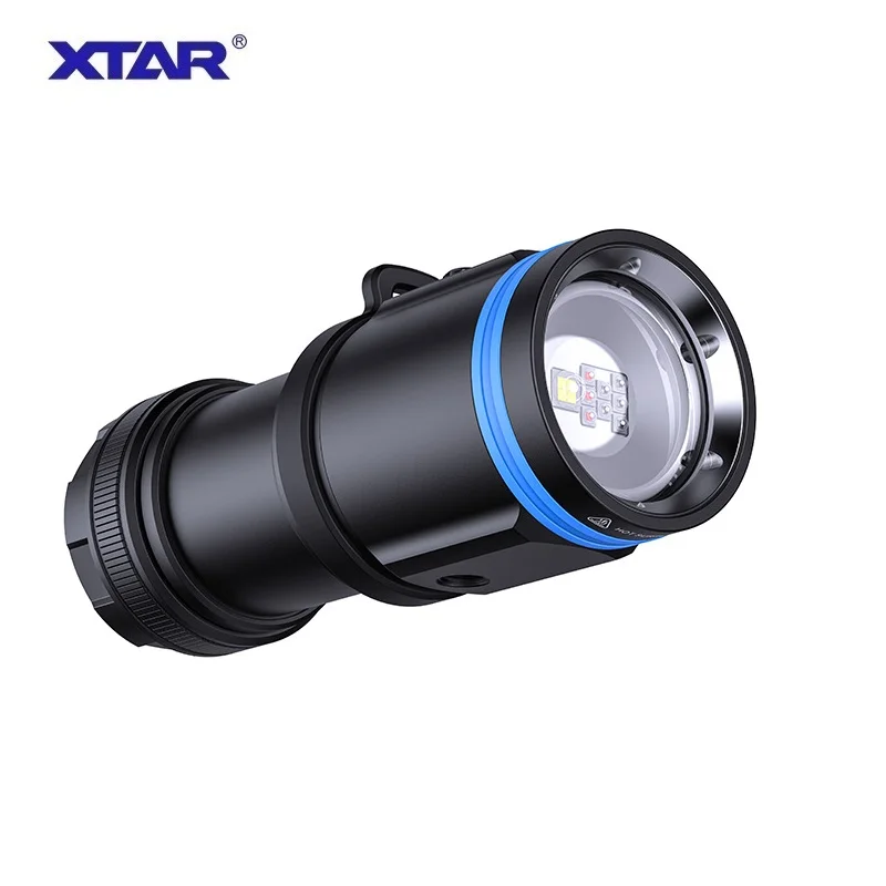 Imagem -04 - Xtar D30 4000 Lanterna Mergulho Luz Azul Vermelha uv Fotografia Subaquática Luz de Preenchimento 4000lumens 100 m