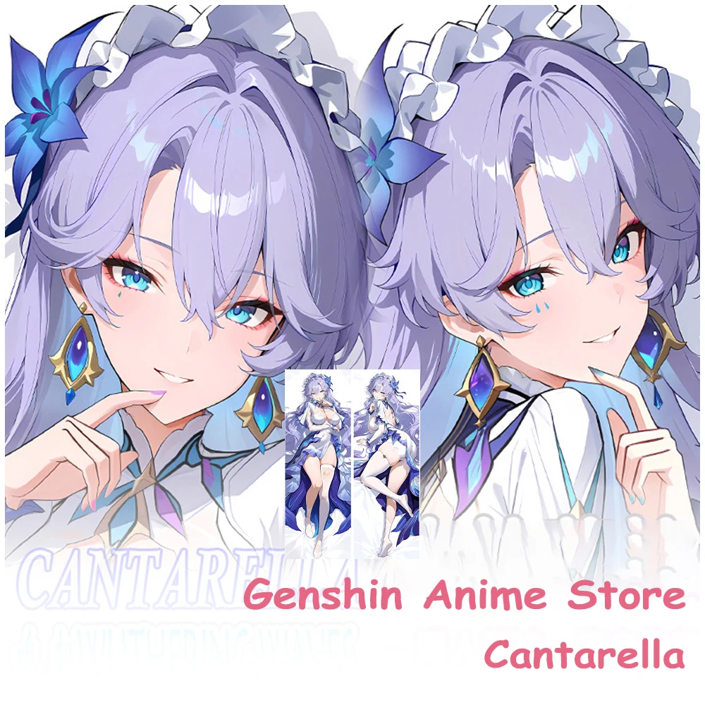 

Dakimakura Anime Wuthering Waves Cantarella Body Pillow Cover Cosplay Props Polyester Double-Sided Printed Otaku Pillowcases