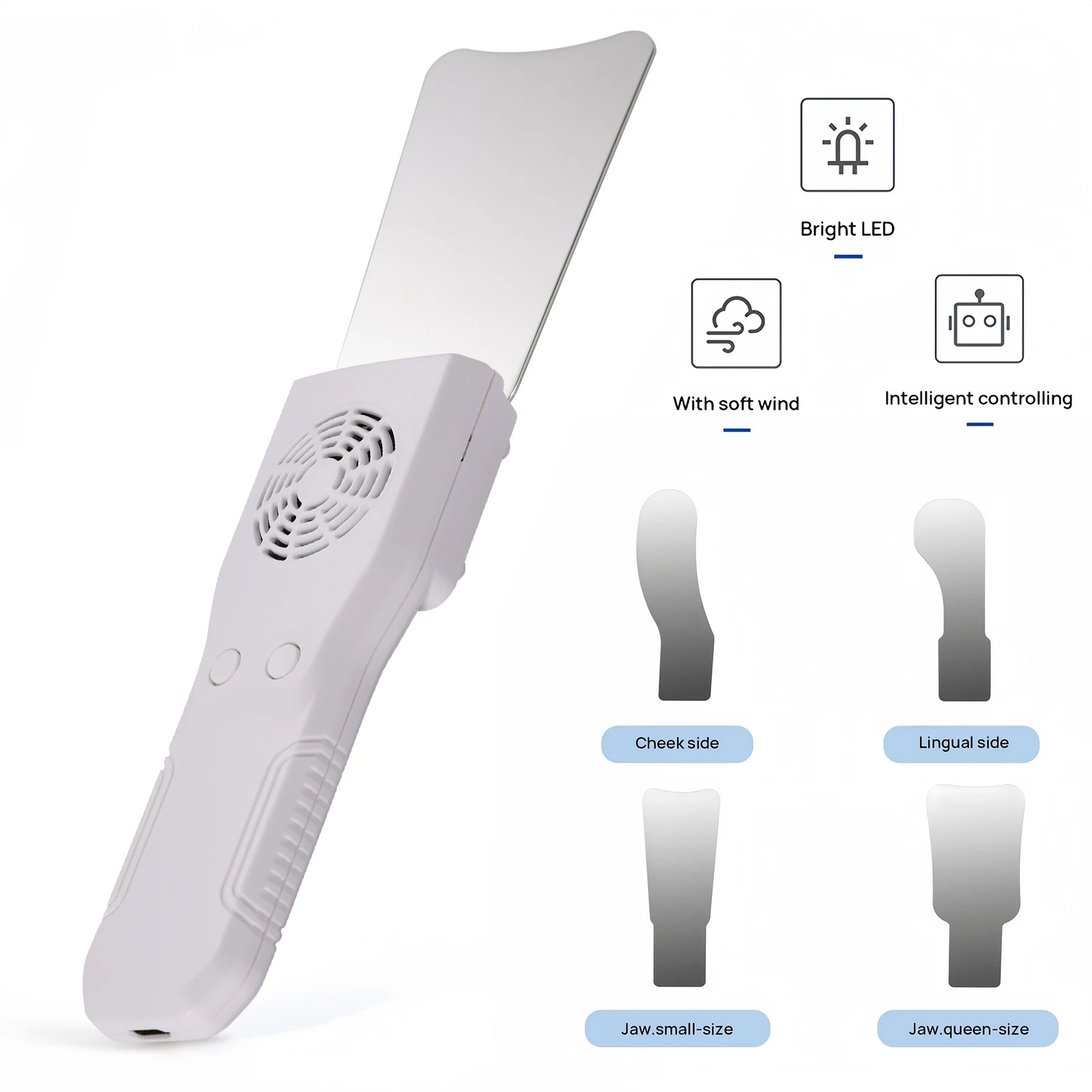 Dental Anti-fog Mirrors Automatici Occlusal Photography Reflector Kit with LED Light Intraoral Photo System