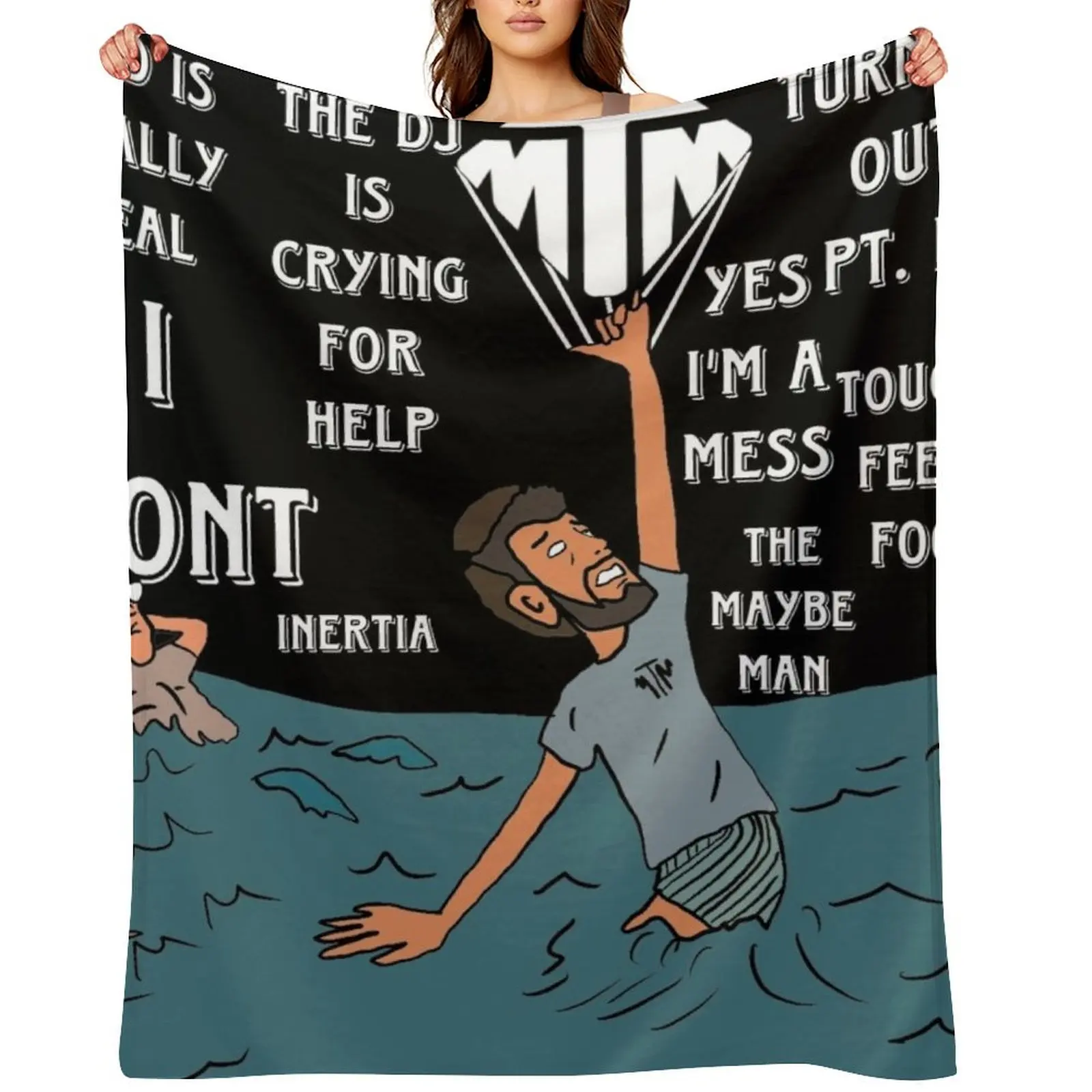 

AJR The Maybe Man Throw Blanket Cute Plaid cosplay anime Hairy Soft Plaid Blankets