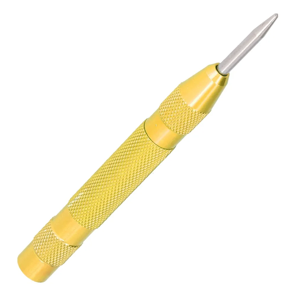 Adjustable Force Automatic Center Punch Removable Tip Heavy Duty Metal Center Punch HSS Tip Center Hole Punch For Plastic