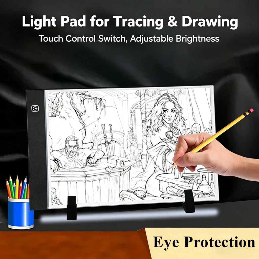 LED Photocopying Table Drawing Board Children's Light-transmitting Copying Table Brightness Adjustable Copy Board Painting