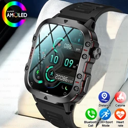 Reloj inteligente militar resistente al agua, reloj deportivo con asistente de voz y llamadas, Bluetooth, 420 MAh, para Xiaomi, Android e IOS