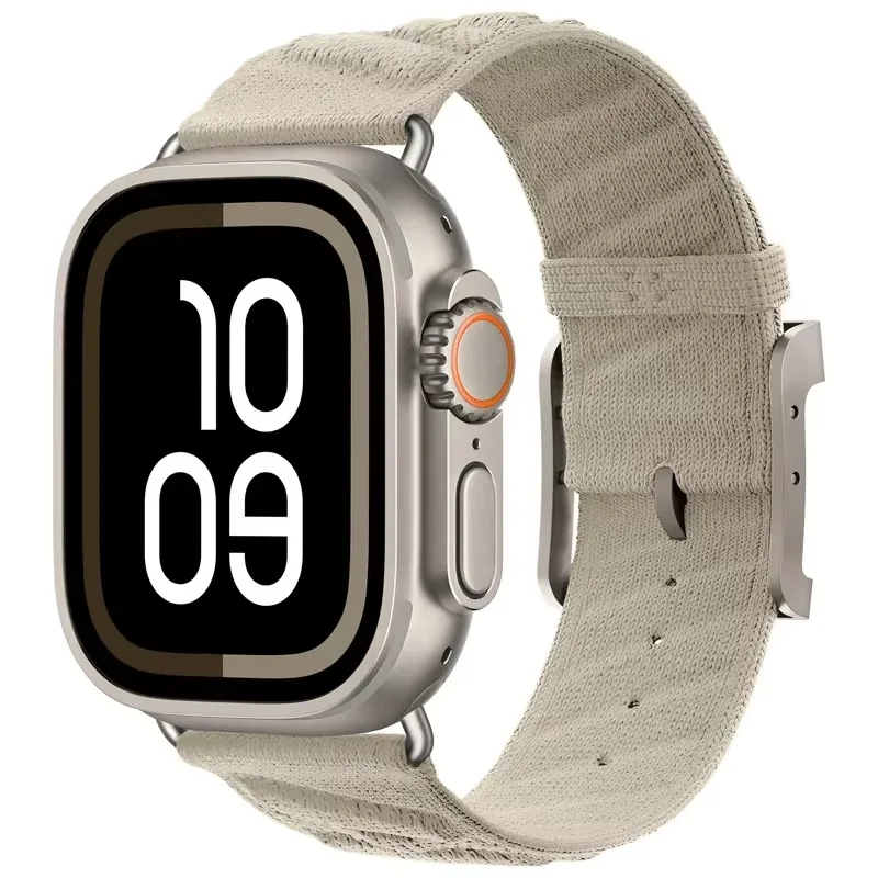 สายไนลอนถักแบบ Ocean สำหรับ Apple Watch Ultra 49 มม. 11 10 46/42 มม. 9 8 7 6 SE/3 สายรัดข้อมือที่สวมใส่สบาย iWatch 45/41/44/40 มม.