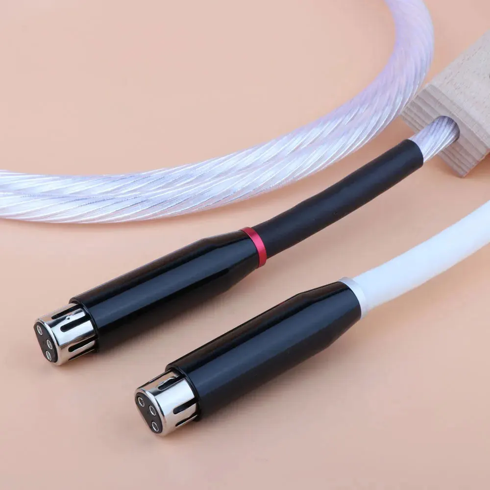 

Preffair OCC Silver-Plate XLR Interconnect Cable Hifi Audio Balance XLR Female to rca Male Cable