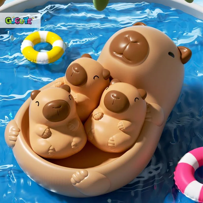 子供-母親 動物 シール 浴槽 おもちゃ 浮遊式 インタラクティブ 水遊び カピバラ 動物 シャワー プール ビーチ バスタブ おもちゃ