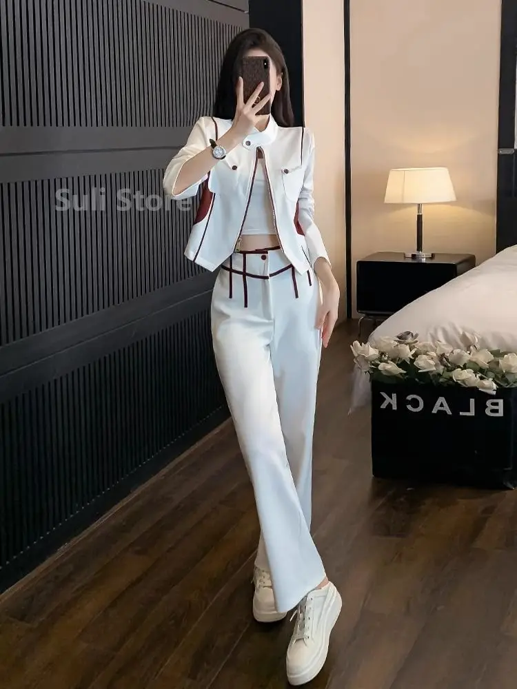 High-quality Age-reducing Early Autumn Outfit 2023 Xiaoxiangfeng Casual Fashion Sweatshirt Two-piece Suit for Women vestido