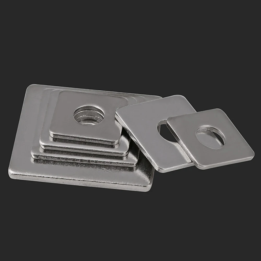 Square Washers Square Gasket Square Flat Pad Curtain Wall with Square Pad Square Washers Flat Gasket Pad 304 Stainless Steel GB