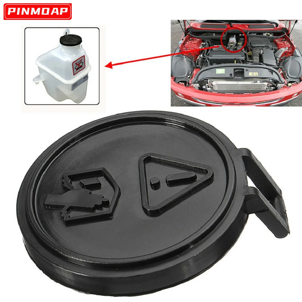 PINMOAP Car Windshield Cleaning Fluid Tank Cover Is Suitable For Bmw MINI ONE & Cooper 2001-2006 Petrol Auto Parts 17107515485