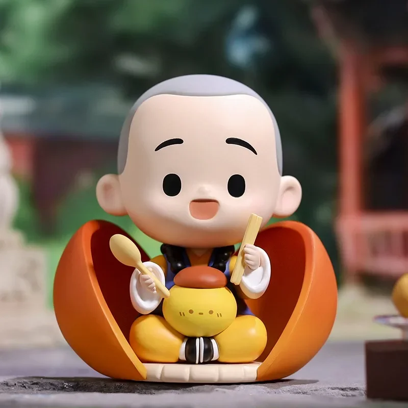 POP MART The Little Monk Yichan Chinese Delicacy Series Blind Box Toys Mystery Box Mistery Caixa Action Figure Birthday Gift