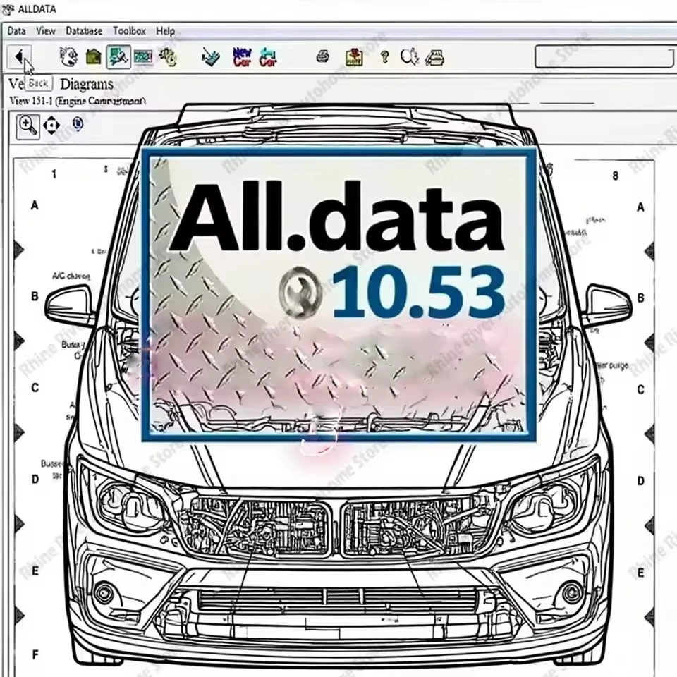 برنامج إصلاح السيارات Alldata 10.53 - شاحنة السيارة، البيانات المرنة الكاملة، الدعم الفني، تمكين الأسلاك لإلكترونيات السيارات
