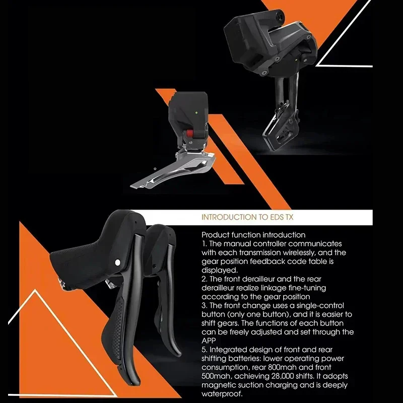 WHEELTOP EDS-TX Wireless Carbon Electronic Shifter/Derailleur (Road Bike) Hydraullc Disc Brake Groupsets/Cable Brake Groupsets