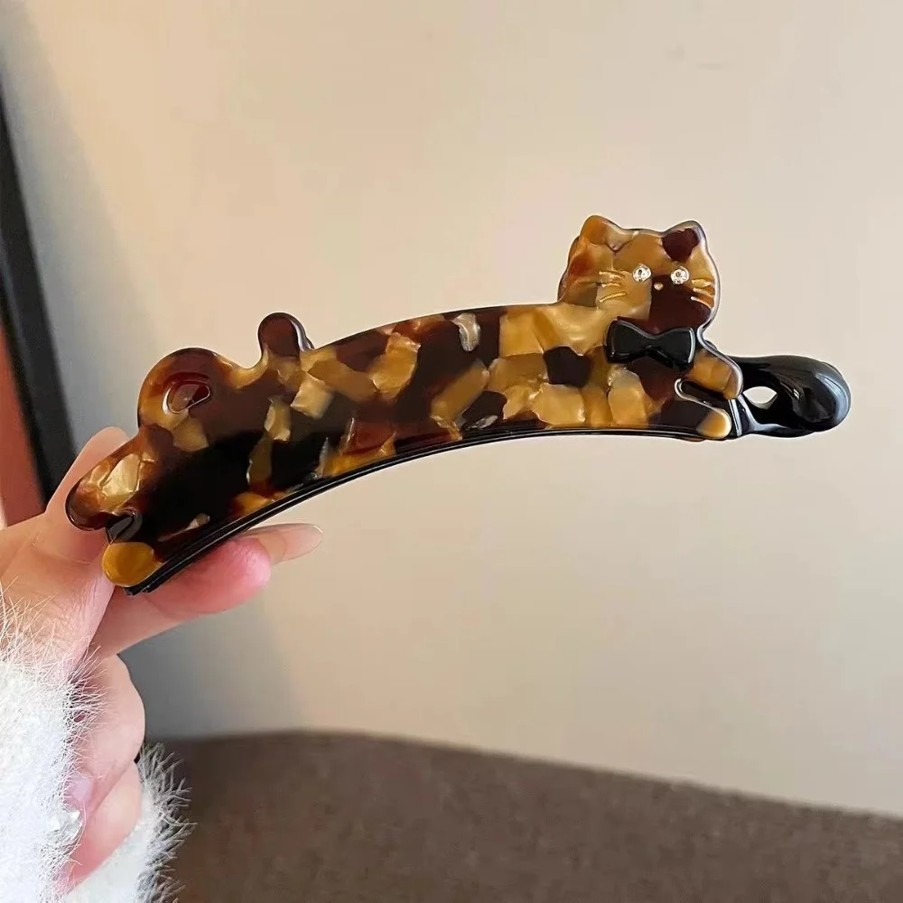 

New Cute Cat Banana Clip Hair Accessor Large Ponytail Scratching Hair Styling Tools Vertical Banana Scratching