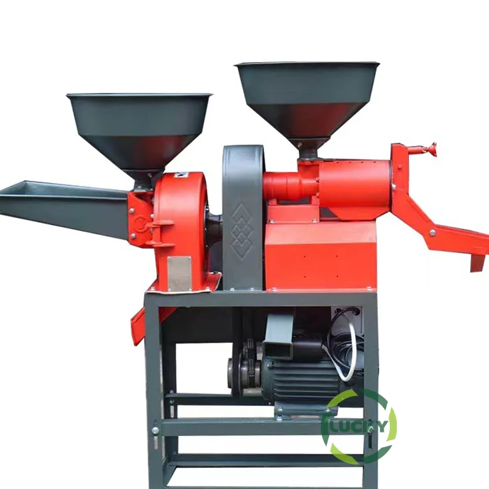 

High Quality Rice Milling Machine Automatic Mini Double Vibration Portable Corn Grinder Flour Mill Rice