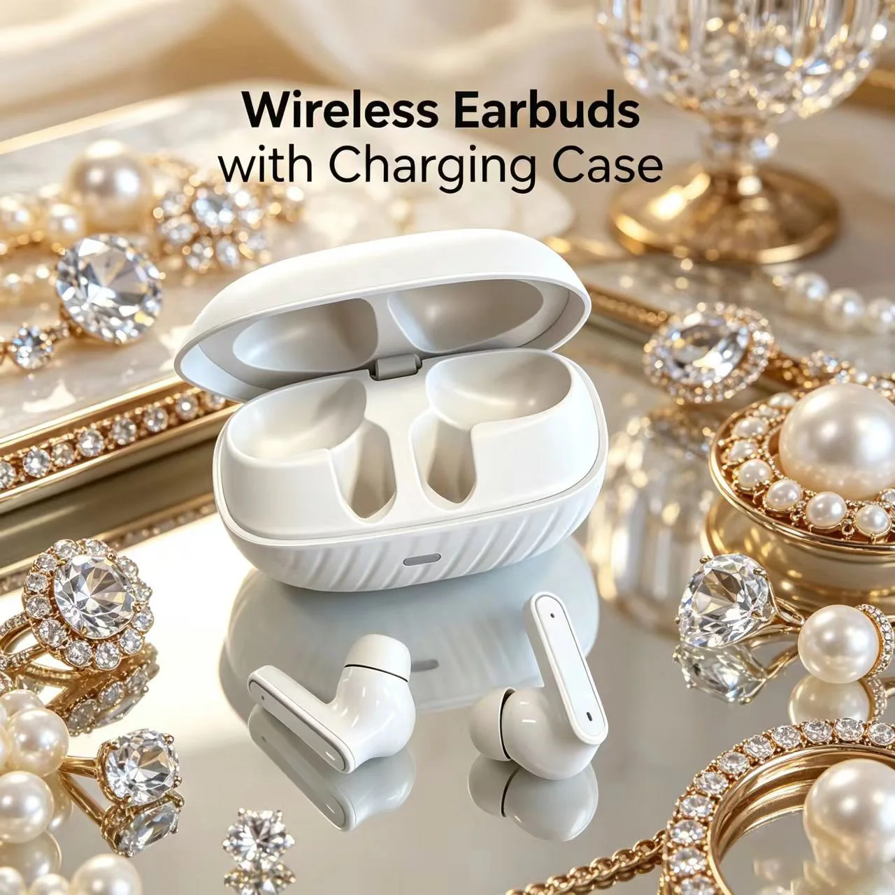 TWS Wireless Bluetooth Earbuds 4 Colors HiFi Stereo Headset LED Power Display Low Latency Gaming Earphone