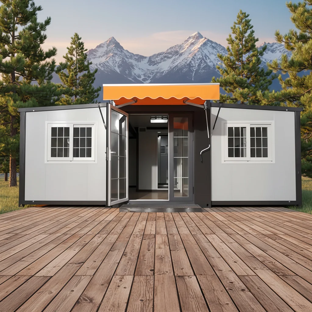 Factory Price Prefabricated 3-in-1 Bolted Mobile Homes Folding Expandable Container House Modern Design Living Room Home Office