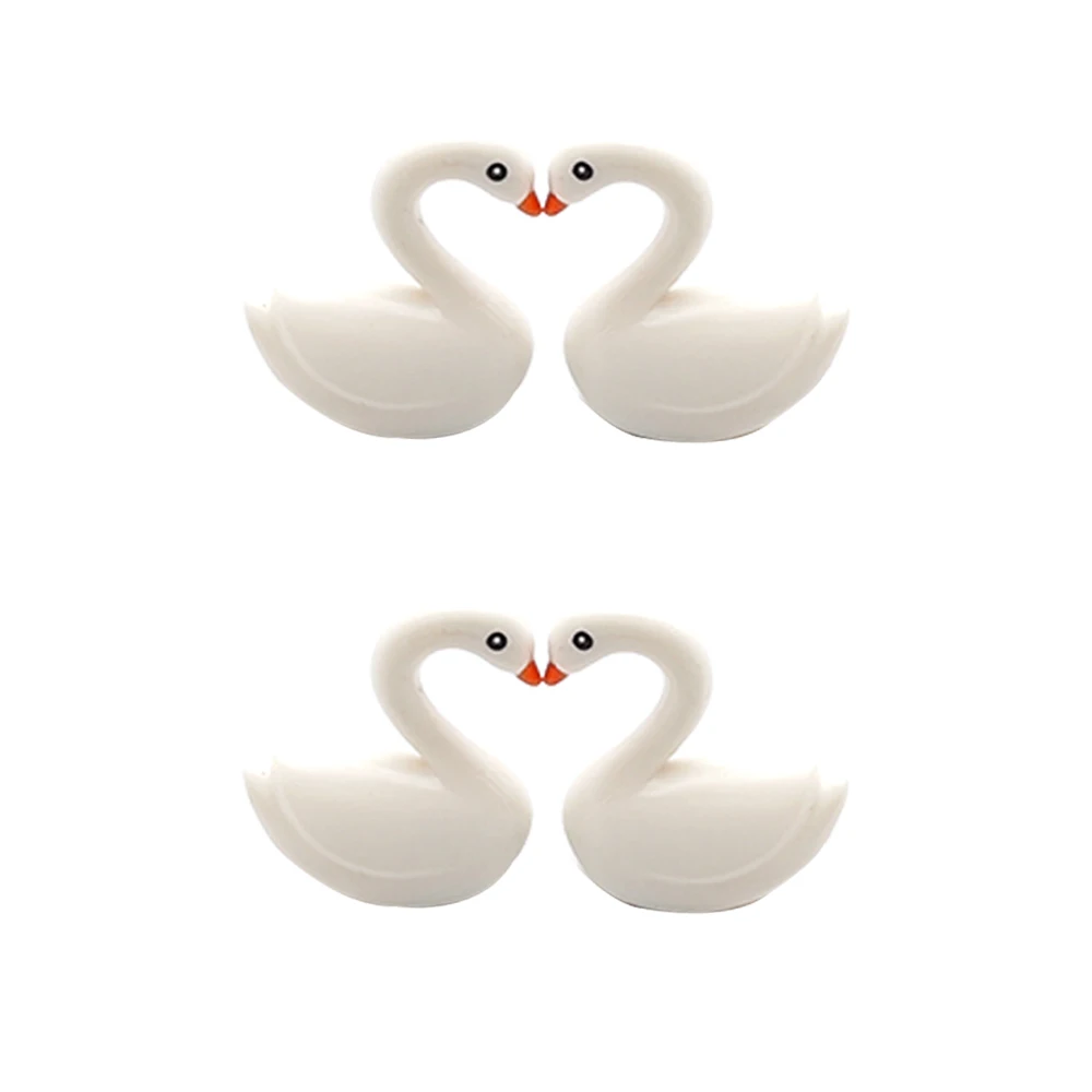 5pcs Animal building blocks White swan, Mandarin duck and swan Scene collocation Building block toy gift for children