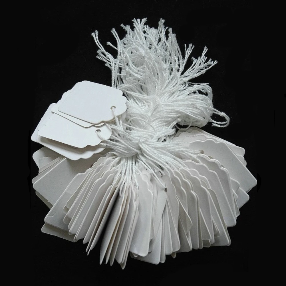 95 Pcs Bottle Tag Large White Labels Clothing Tags Price Merchandise Marking Paper