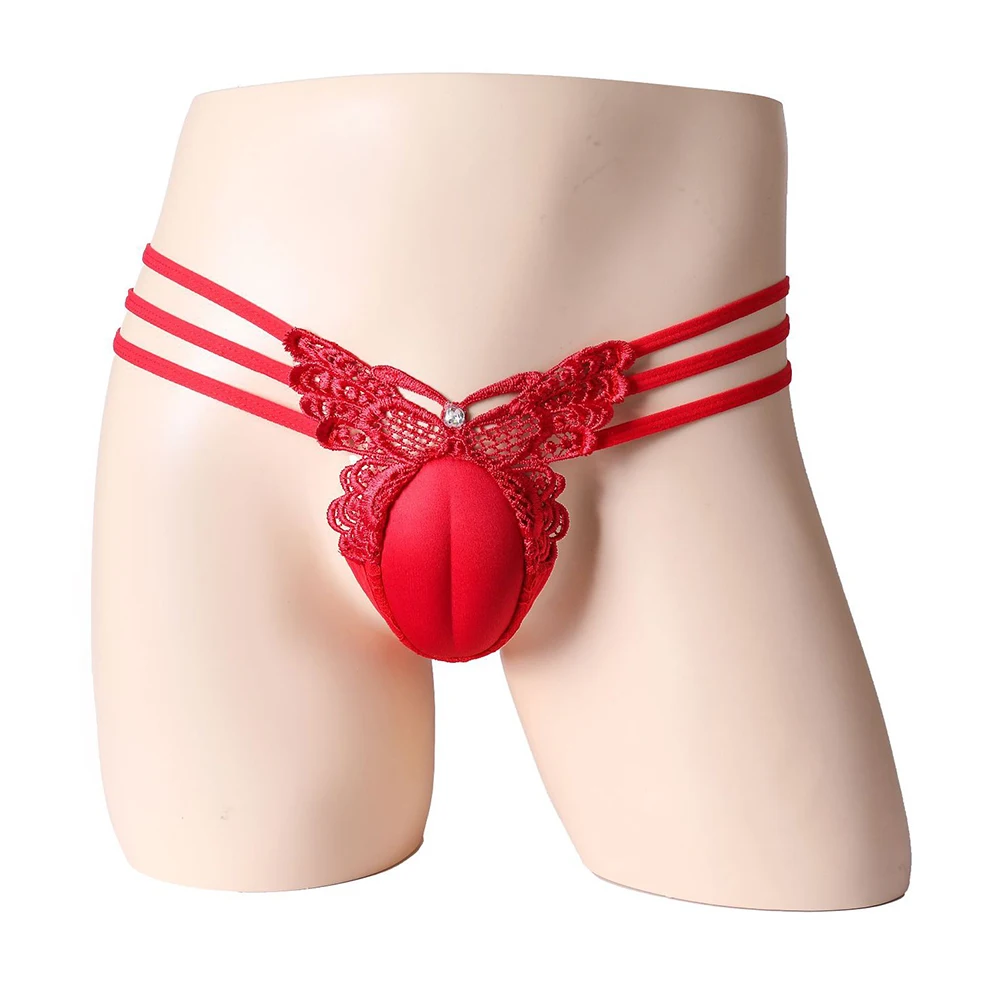 

Home Use Butterfly Thong Solid Color Sexy Lingerie Elastic Medium Stretch Solid Color Pattern All Seasons Wear