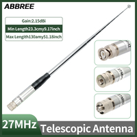 ABBREE Walkie Talkie Antenna 27MHz SMA-Female Handheld Telescopic CB Antenna For Quansheng UV-K5 UV-K5(8) baofeng UV-K6 Radio