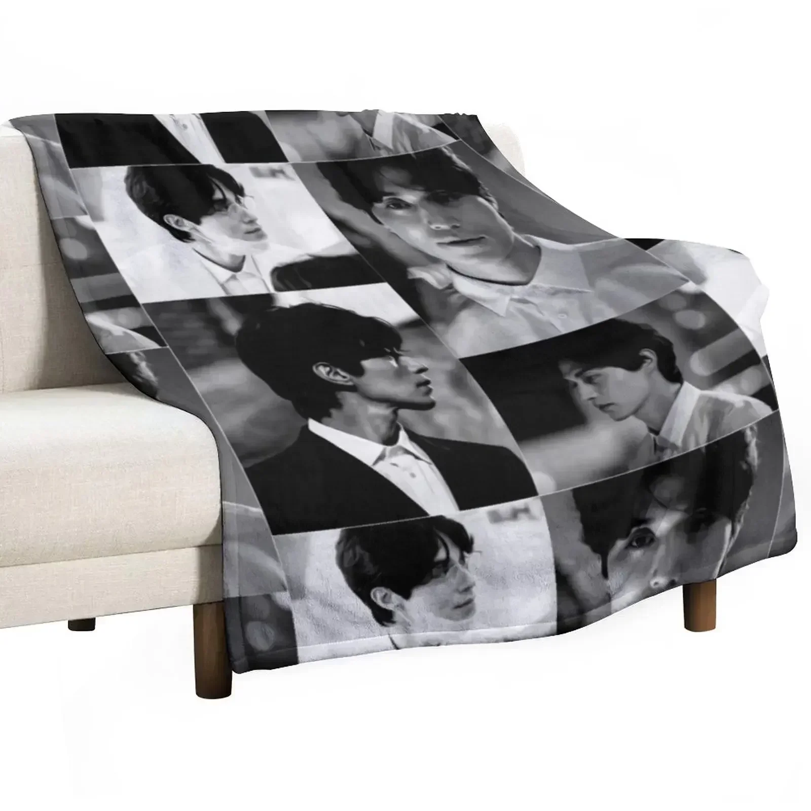 

[Lee Dong Wook + Stranger] Throw Blanket Men's Soft Warm Throw Blanket for Couch