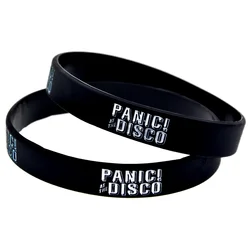 1 PC Panic At The Disco Silicone Bracelet 1/2 Inch Wide Bangle For Music Concert