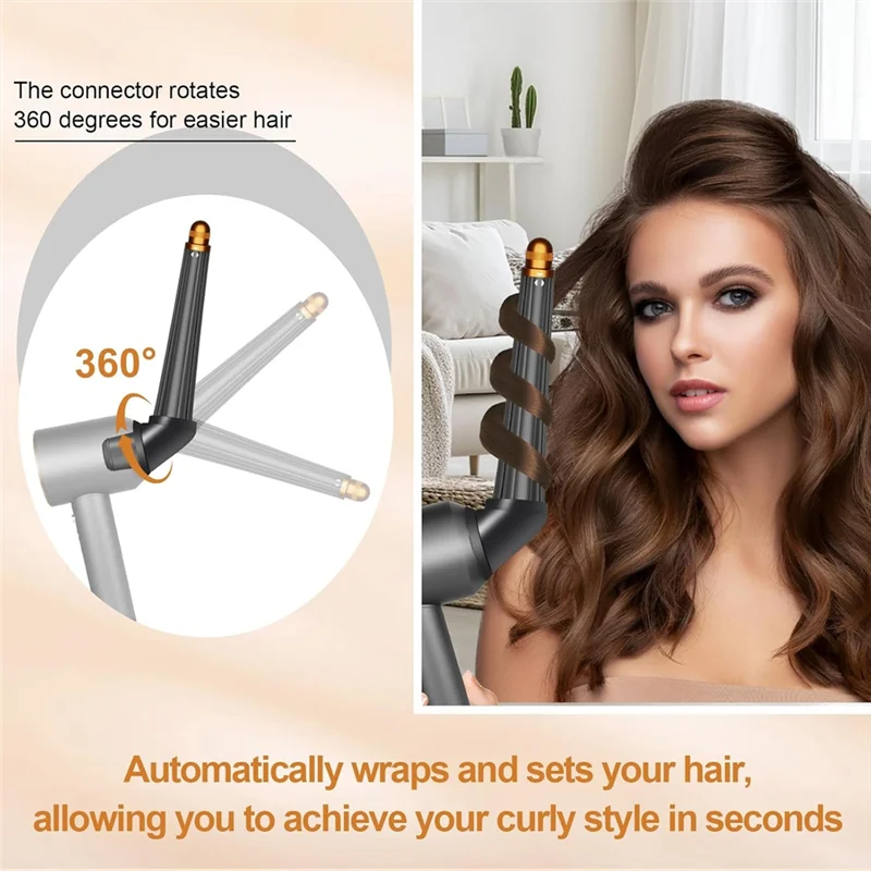 AB43-Per accessori per asciugacapelli Dyson Attacco a botti lunghi e adattatore Accessori supersonici Oro