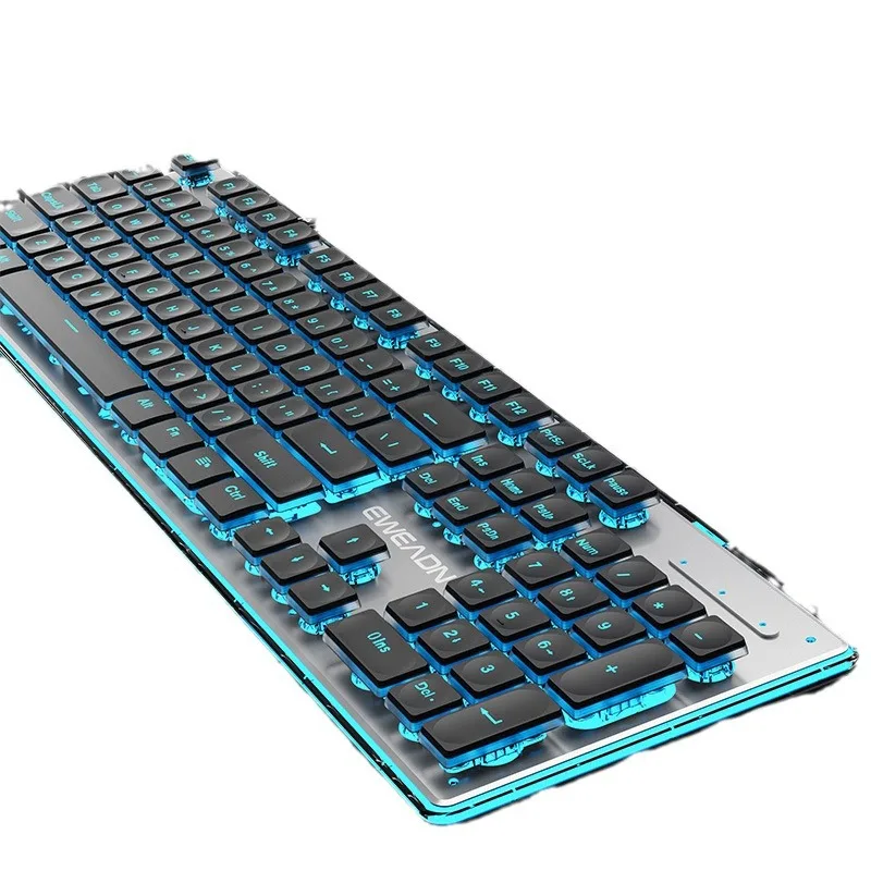 Wireless bluetooth keyboard and mouse set, silent charging mechanical feel, special keys and mice for games