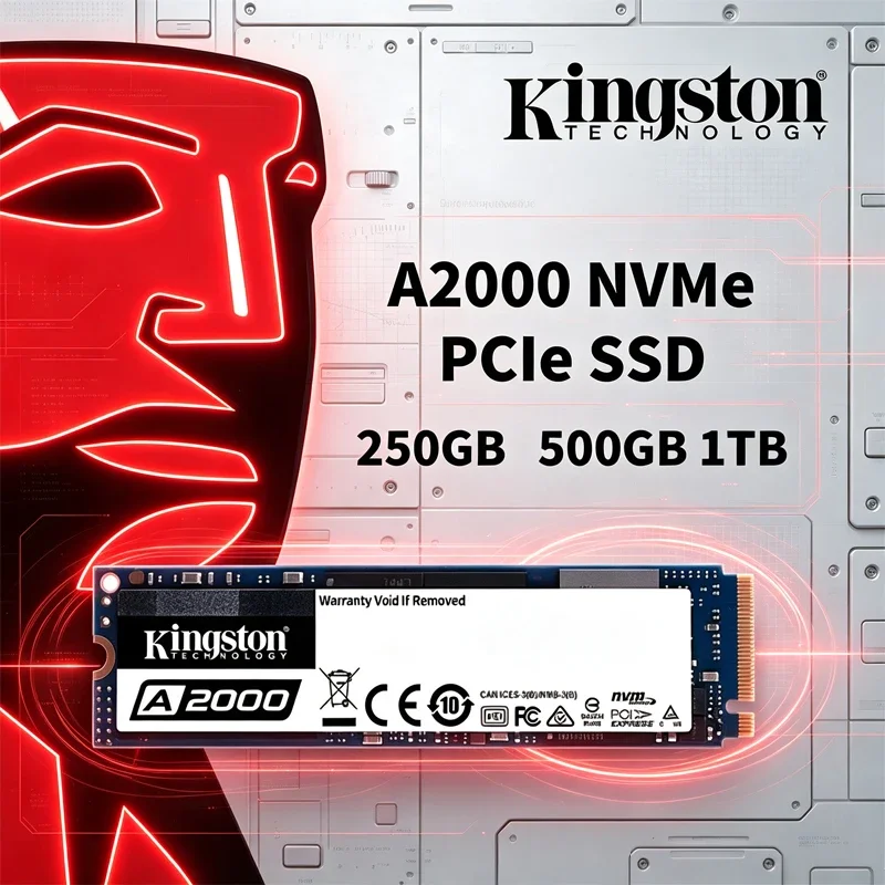 Kingston SSD A2000 NVMe PCIe M.2 2280 250GB 500GB 1TB Internal Solid State Drive Hard Disk For PC Notebook Desktop