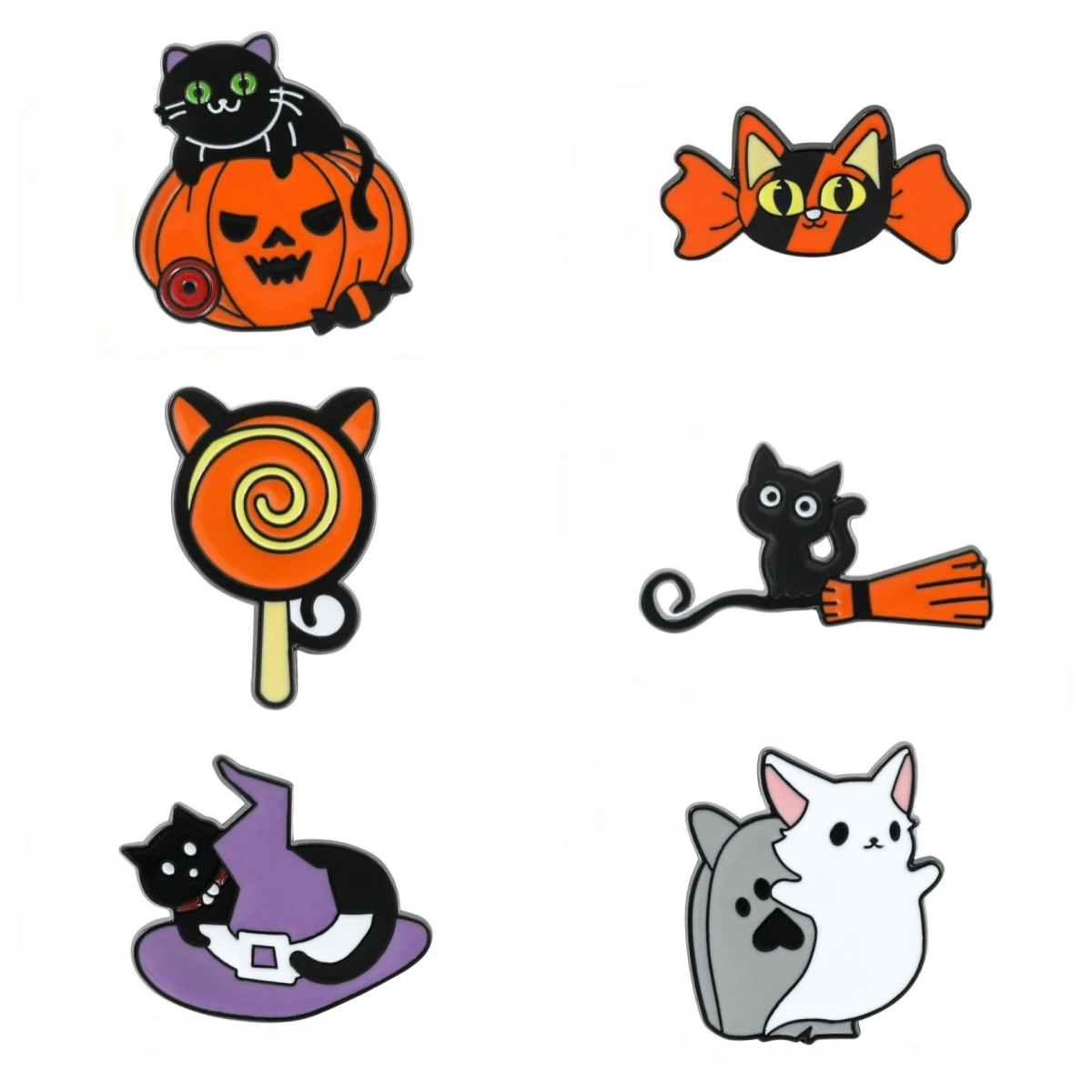 Creative Cute Cartoon Animal Alloy Droplet Oil Lapel Pin Badge Quirky Personalized Fashion Accessory Clothing Decoration