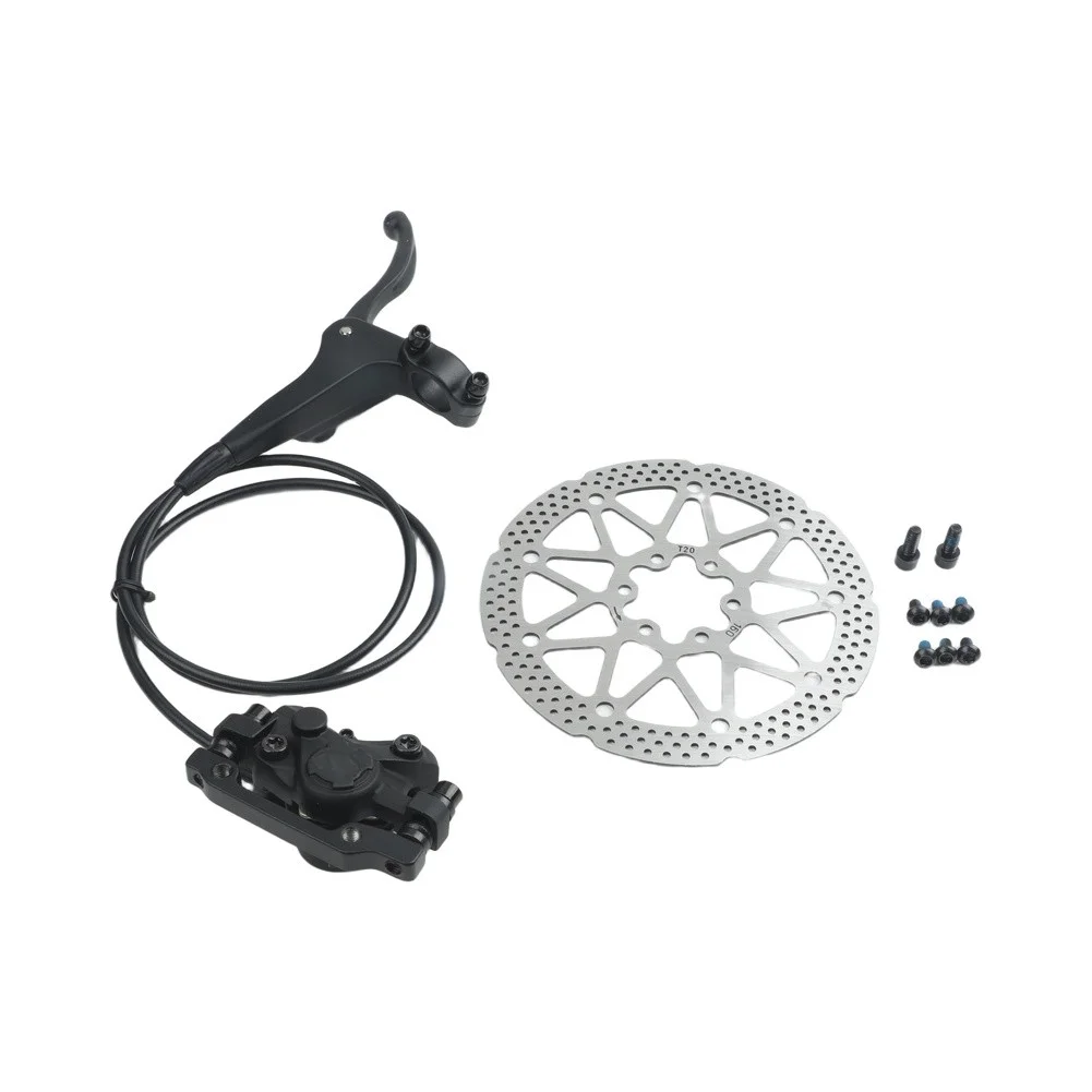 1 Set Hydraulic Disc Brake Kit For Scooter 160mm 6-Hole-Rotor Front Left And Rear Right Set Aluminum Alloy Caliper