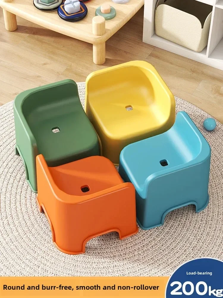 

Children's plastic stool, thickened household chair, living room chair, low stool, sofa, shoe changing stool, shower stool