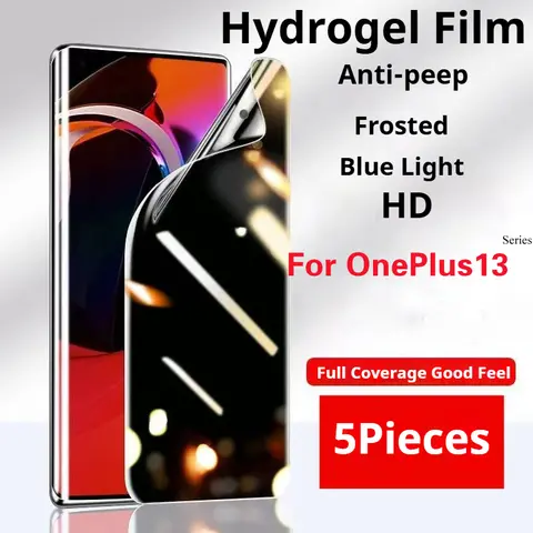 OnePlus13s protecteur d'écran de confidentialité pour OnePlus 13T Film Hydrogel mat 1 + 13R couverture complète doux HD Anti Peeping lumière bleue 1 + 13