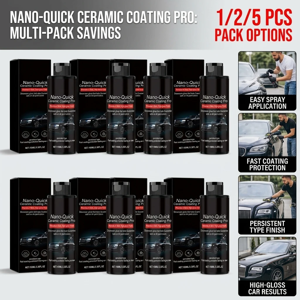 100ml Nano Car Coating Agent Quick Acting Paint Crystal Plating Brightening Spray Wax Anti-Scratch for Vehicle Paint Protection