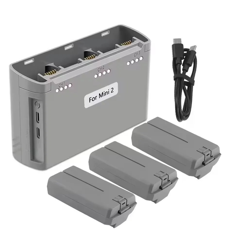 

3pcs For DJI Mavic Mini 2, Mini SE, Mini 4K, Mini 2 SE Battery, Three-Way Charging Hub Mini 2 Intelligent Flight Batteries