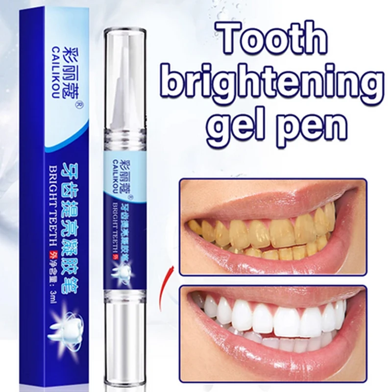 Portable Teeth Whitening Pen Dental Care To Get Rid of Yellow Teeth Tea Stain Removal Pen Teeth Cleaning and Brightening Pen