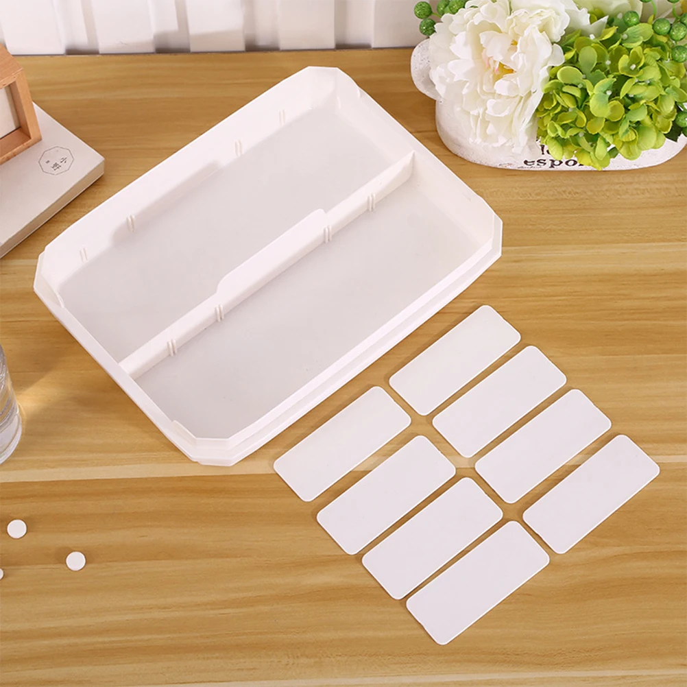 Portable Medicine ganizer Sturdy Case for Emergency White Multi functional Storage Box Dustproof Home Office Travel