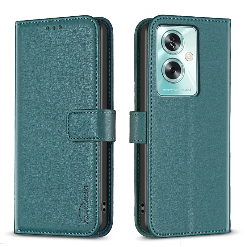 Luxury Leather Wallet Phone Case on For OPPO A60 A3 A2 Pro A1 Reno11 F A59 A79 5G OppoA60 F25 Pro Card Slot Magnetic Cases Capa