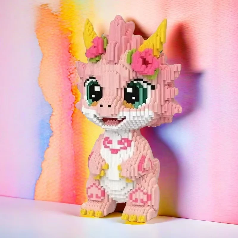 

Набор строительных блоков Pink Peach Dragon из 5269 предметов, идеально подходит для коллекционеров и украшений, идеальный праздник, рождественский и новогодний подарок, подходит для 14 лет и старше