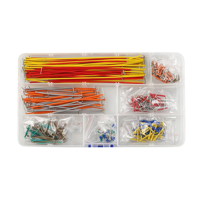 140/350/560/pz a forma di U senza saldatura Breadboard Jumper Cable Wire Kit per circuiti di prototipazione PCB Bread Board, per fai da te