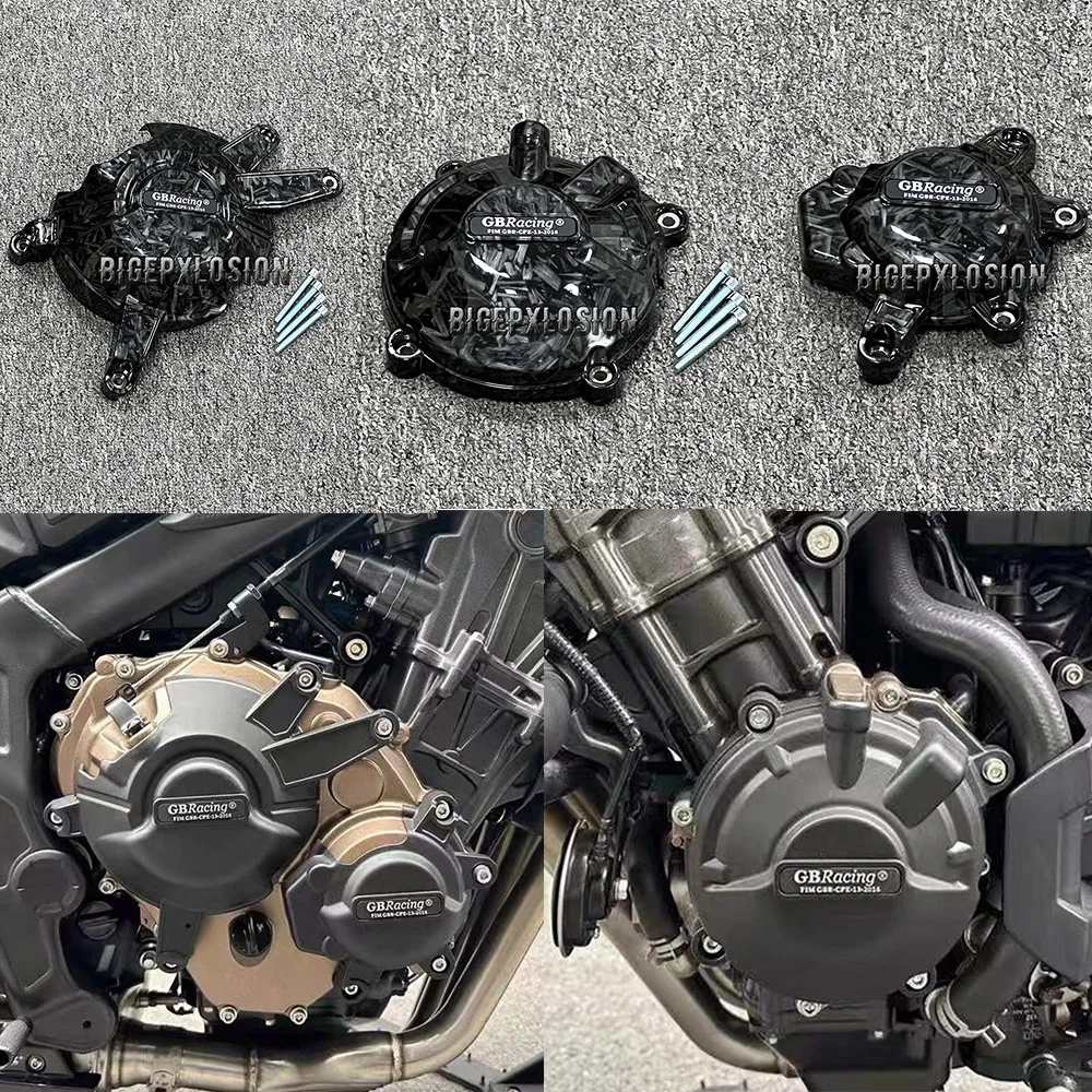 

2014 CBR650F NEW Smithing Texture Motorcycles Engine Cover Protection For HONDA CB650F CBR650F CBR650R 2014-20 & CB650R 2019-20