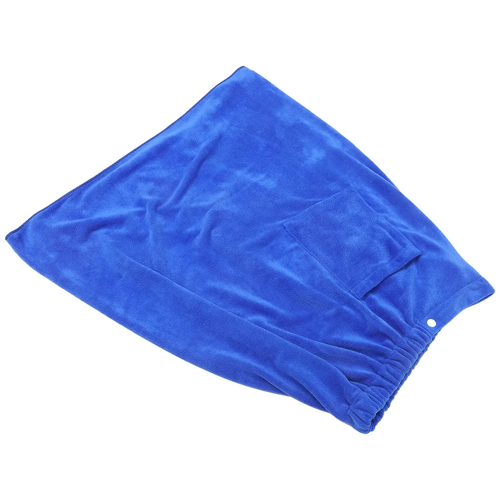 

Bathrobe Bath for Men Beauty Towel Wrap Blue 140x70 Quick Dry Lightweight Beach Shower Spa Salon Travel Body Wrap