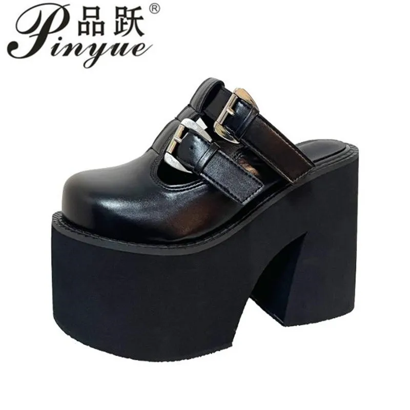 

Женские сандалии на платформе 11 см, модная летняя обувь с открытым носком, сандалии без шнуровки на каблуке, уличные размеры 34–41