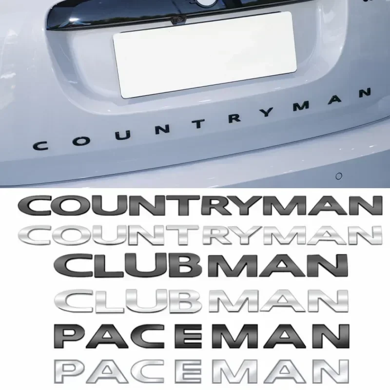 

Car Trunk Rear Sticker for MINI Cooper S Countryman Clubman Paceman Auto Letter Badge Exterior Accessories