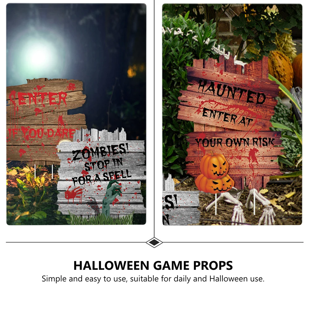 

3 Pcs Outdoor Pumpkin Skull Decorations Halloween Pp Party Arrangement Props