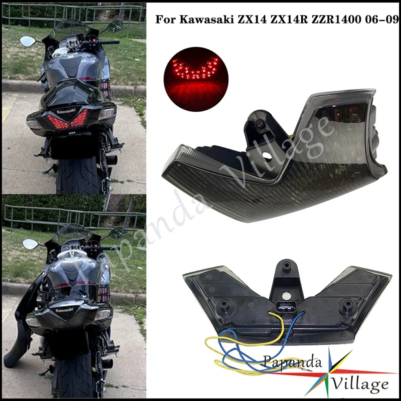 Motorcycle ABS Plastic Tail Light Brake Lamp For Kawasaki Ninja