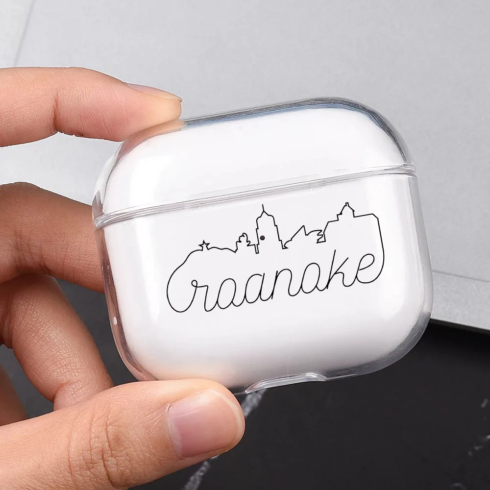 Simple Lines Dubai Paris New York Airpod Cases 3 for 2 1 Pro Pods Gen Air Pods Pro Cover City Case Earphone Box Coque