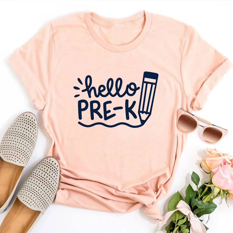 Hello Pre K Grade Shirt Pre K Grade Teacher Shirt Teacher Gift Gift for Teachers Teacher Shirt Back To School Shirt