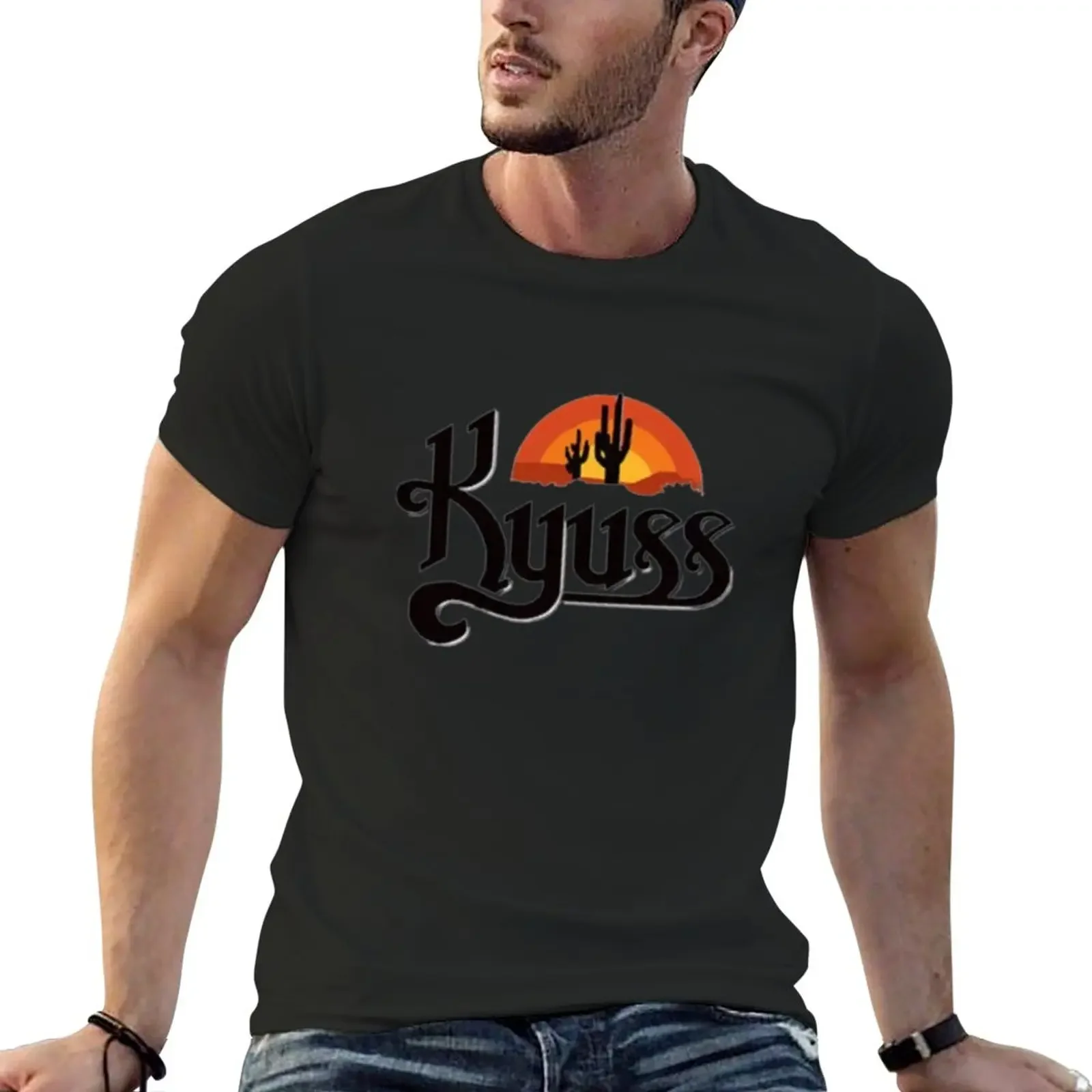 New kyuss rock band T-Shirt customs Blouse mens clothing