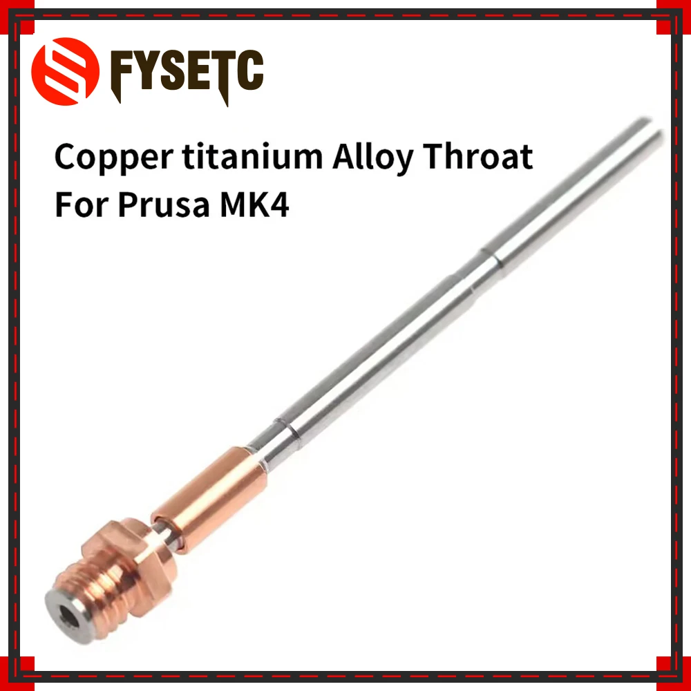 

Для Prusa MK4 3D-принтер Extreme Hotend горло из медного титанового сплава для Prusa аксессуары для 3D-принтеров